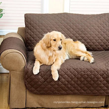 Sofa Slipcover Reversible Chair Cover Water Resistant Couch Cover Furniture Protector with Elastic Straps for Pets Kids Children